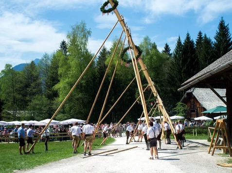 Maypole ceremony in Salzburg | © Tourismus Salzburg / G. Breitegger