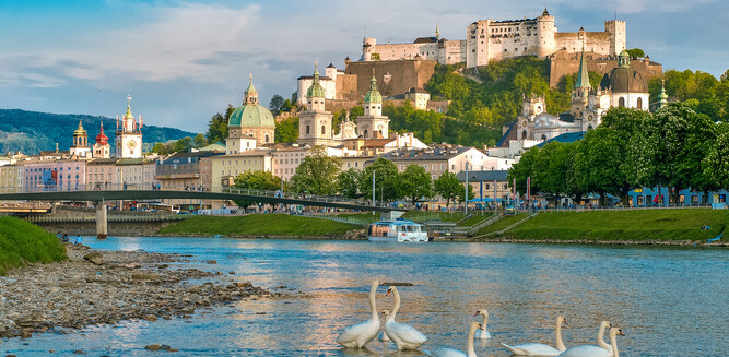 Panorama of Salzburg in Summer | © Tourismus Salzburg / G. Breitegger