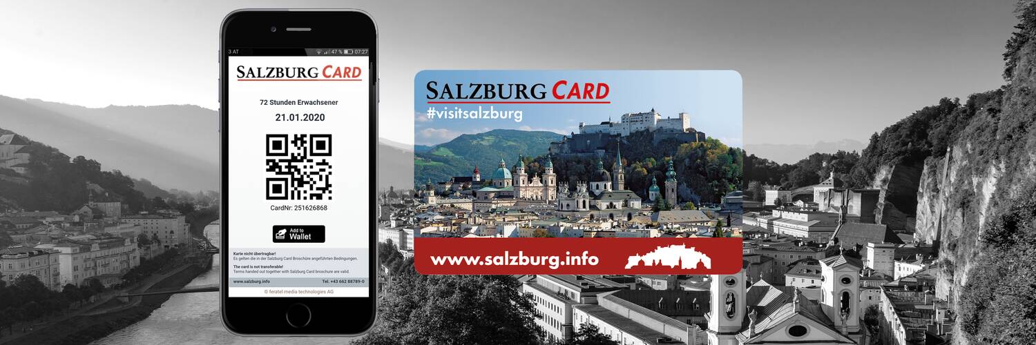 Digitale und analoge Salzburg Card | © Tourismus Salzburg GmbH