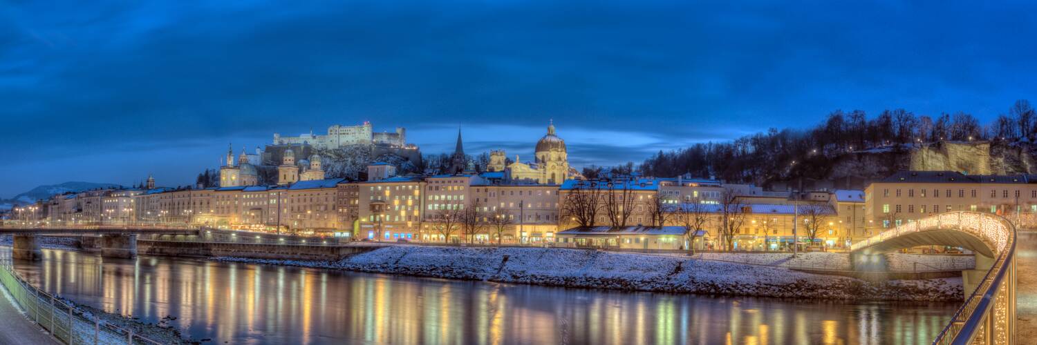 Blick über die Salzach zur Festung Hohensalzburg | © Tourismus Salzburg / R. Zauner