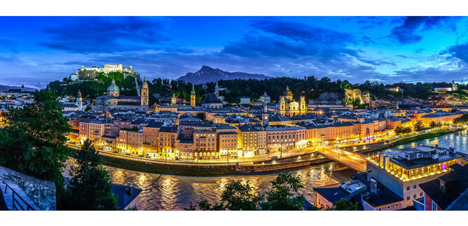 Panoramablick über die Altstadt am Abend | © TSG_Breitegger
